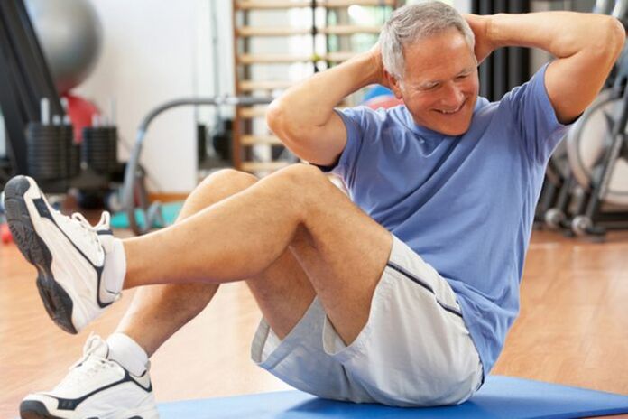 man exercising to treat prostatitis