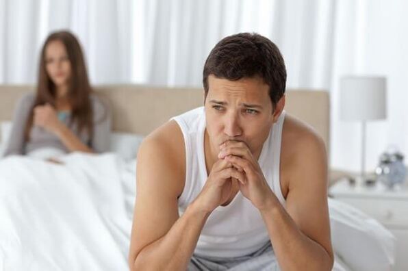 helplessness in a man suffering from prostatitis
